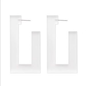 Lucite Rectangle Square Earrings